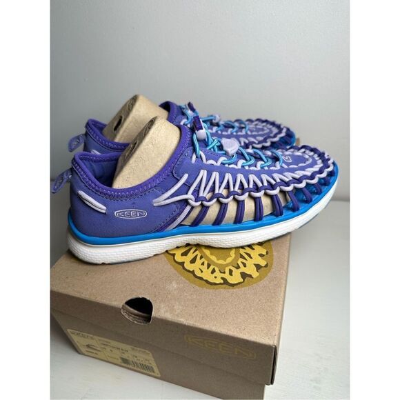 Keen Big Kid’s liberty azure blue shoes size New! #4-0013 - Picture 6 of 8